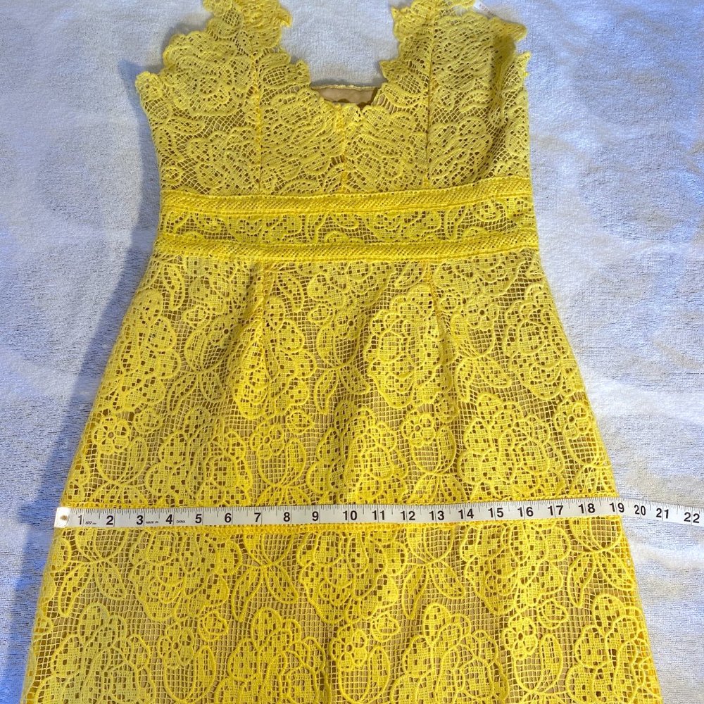 Foxiedox Majorie Lace Dress Yellow S - Picture 5 of 14